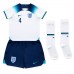 England Declan Rice #4 Replika Babytøj Hjemmebanesæt Børn VM 2022 Kortærmet (+ Korte bukser)
